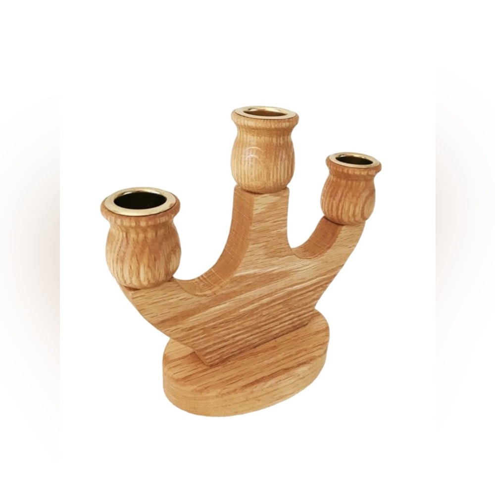 🍒Gift with 3+ items purchased🍒 Handcrafted artisan Wood Candle Holders